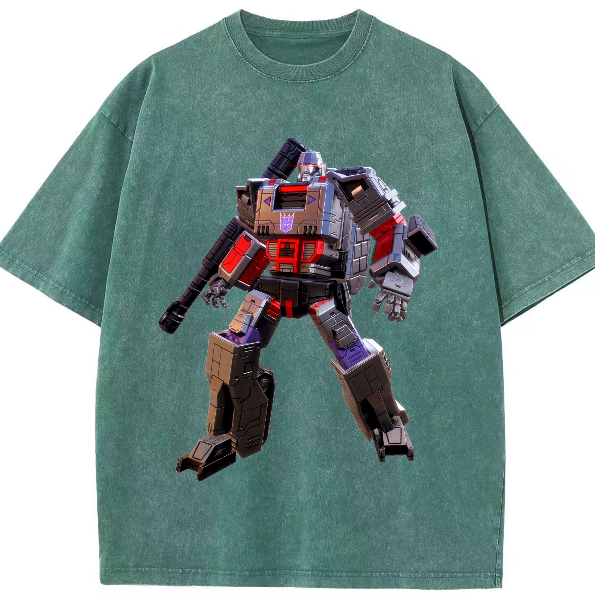 （画像用）  綿100% ヴィンテージ風 半袖Tシャツ（フロントプリント）